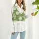 thumbnail image 5 of Seta cosecha suéter chaleco lindo V cuello caliente moda mujer casual suéter chaleco para trabajar, 5 of 8