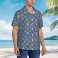 thumbnail image 2 of Lsque Dachshund Dog Puppy pattern Hawaiian Shirt for Men, Unisex Summer Beach Casual Short Sleeve Button Down Shirts-3X-Large, 2 of 9