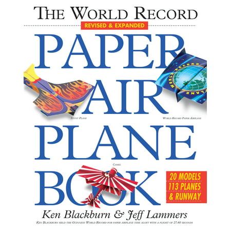 World Record Paper Airplane Book - Paperback (Best Paper Airplane In The World 2019)
