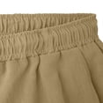 thumbnail image 7 of Kvture Mens Knee Length Sweat Shorts Drawstring Waist Soft Sportswear Baggy Jogging Basketball Shorts Streetwear Khaki XL, 7 of 7