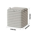 thumbnail image 3 of Blaxill Storage Bag, Heavy Duty Oversized, Double Zipper, Reinforced Handles, 23.62"x19.68"x19.68" Gray Cotton, Moving/Travel/Closet Organization, 3 of 9