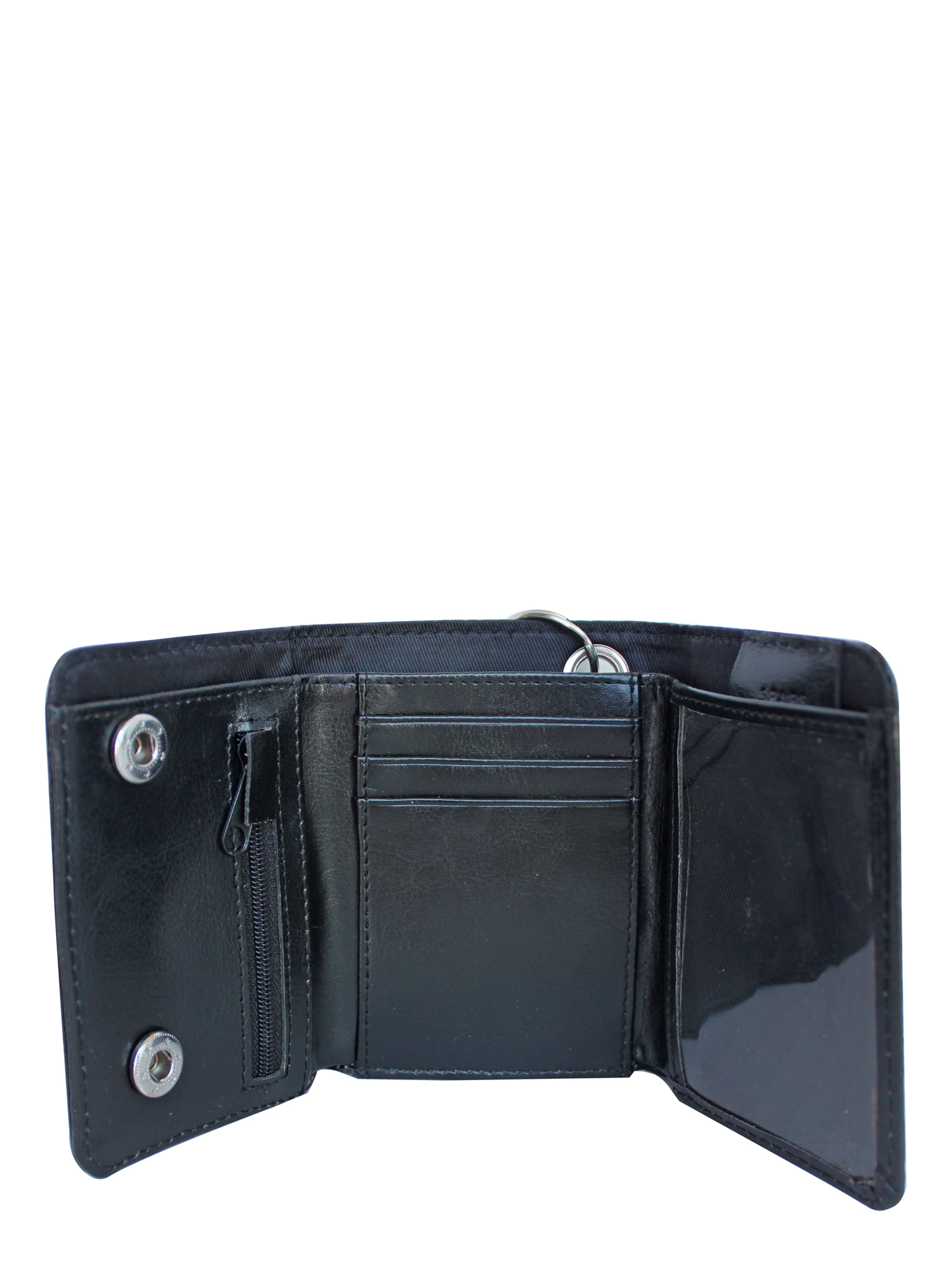 No Boundaries Men's Skull Chain Wallet, Black photo 3