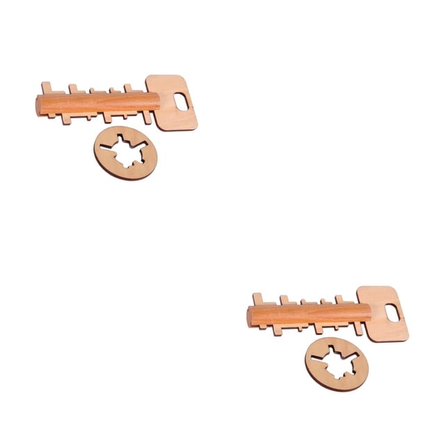 Vogacara Divertido Lock Toys Juguete de Desbloqueo Clave Intelectual Educativo Liberación de estrés 15.5x6.5x1cm 2piezas Vogacara CBP587521