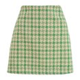 thumbnail image 2 of Wowcloth Women's Versatile Woolen Skirt Sexy High Waist Retro Skirt Dress Plaid A-line Short Trendy Casual Skirt Dresses,, 2 of 9