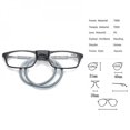 thumbnail image 5 of Reading Glasses High-grade Tr Magnetic Absorption Hanging Neck Funky Readers Glasses2.75 Magnification, 5 of 5