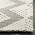thumbnail image 3 of SAFAVIEH Blossom Winston Chevron Wool Runner Rug, Dark Grey/Ivory, 2'3" x 8', 3 of 5