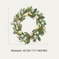 thumbnail image 2 of Spring Summer Wreath, 12.5 In Hanging Artificial Flower Wreath For Front Door Decorations For Easter Home Office Farmhouse Party Decor, 2 of 3
