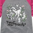 thumbnail image 3 of Bambi - Forest Friends - Toddler And Youth Girls Raglan Graphic T-Shirt, 3 of 5