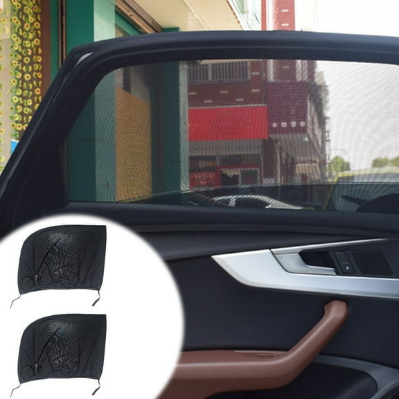 VibHome Car Mosquito Proof Cover Car Mesh Ice Silk High Elasticity Four Sided Elastic Sunscreen Mosquito Proof SunShade Black Gauze Car SunShade ,Summer Heat Insulation, U-ltraviolet Light Protection