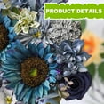 thumbnail image 3 of Artificial flowers Wedding flower Cake Flower DIY wedding bouquet Bridal Gift Center flower arrangement for party decoration - Style 2;, 3 of 5