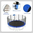 thumbnail image 2 of Noble House 16FT Outdoor Trampoline for Kids with Safety Net, Basketball Hoop and Ladder, Blue Metal Frame, 2 of 9