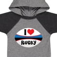 thumbnail image 4 of Inktastic I Love Rugby Sports Ball Boys or Girls Baby Bodysuit, 4 of 5