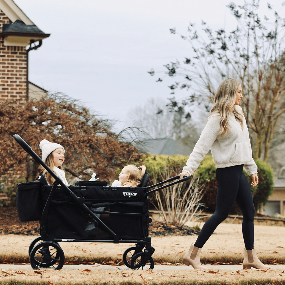 Keenz VIVA 2-Passenger Stroller Wagon – Compact Power for City Life | Black