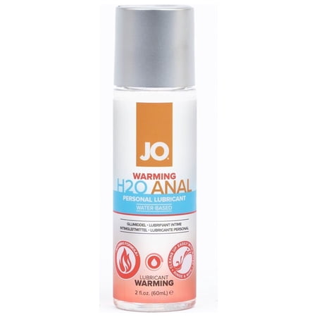JO H2O Anal Warming Water Based Personal Lubricant, 2 oz Unisex Liquid