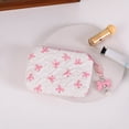 thumbnail image 2 of Msgweeeg Makeup Bags Toiletry Bag Make up Bags for Women High End Bowshaped Cosmetic Bag Lipstick Pouch Cute Coin Purse Smallcapacity Exquisite Bag, 2 of 6
