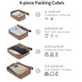 thumbnail image 4 of Luggage Sets 4 Piece Set,Abs Hard Shell Lightweight Suitcase with Spinner Wheels and Tsa Lock,Spinner Wheels for Men Women Travel Luggage,Cream,16/20/24/28in, 4 of 7