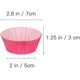 thumbnail image 3 of POWKOL - Capacillos para cupcakes, papel para hornear, envoltorios para cupcakes a granel, cápsulas para cupcakes y muffins (300 unidades, rosa, 5 cm, tamaño estándar), 3 of 6