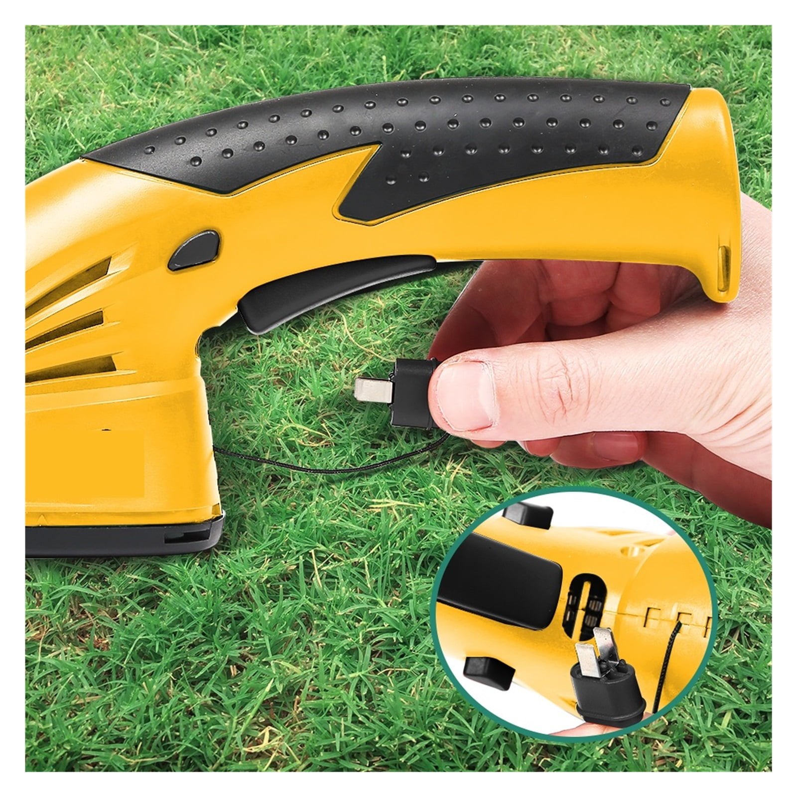 7.2V Pruning Shears 2in1 Cordless Grass Hedge Trimmer Battery Rechargeable Shear Hedger Cordless Garden Tool ,2 IN 1 Trimmer & Edger