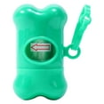 thumbnail image 1 of Bone Shape Dog Poop Bag Dispenser - Portable Waste Holder, Leash Attachment, Plastic, 1 of 6