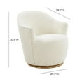 thumbnail image 2 of TOV Furniture Skyla Boucle Swivel Chair, 2 of 8