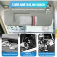 thumbnail image 5 of Sunglass Holder for Car Sun Visor Organizer 1 Pack Soft Felt Eyeglasses Organizer Card Pocket for Pen Invoice Universal Clip-on Glasses Holder Storage Pouch for Cars SUV Trucks, 5 of 12