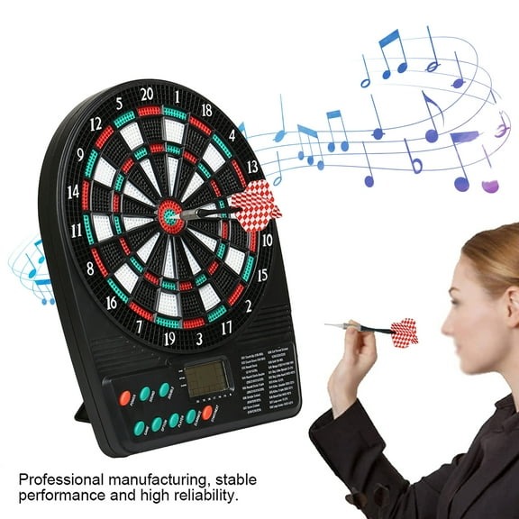Naierhg Electronic Dart Board Electric Dartboard with LCD Screen Auto-Scoring Smart Dart Board for Indoor or Outdoor Entertainment