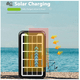 thumbnail image 3 of Cargador Portátil  Bloosom Luz Solar Banco De Energía De Emergencia Negro, 3 of 4
