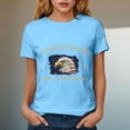 thumbnail image 4 of CAICJ98 Women's Shirt 250Th America Anniversary Casual Printed Crew Neck T-Shirt Faith Freedom 250 Years Womens Shirt (Sky Blue,XXL), 4 of 8