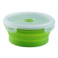 thumbnail image 3 of Recipiente plegable para alimentos, para acampar, con tapa hermética, para refrigerador medio 500ML verde, 3 of 5