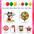 thumbnail image 3 of Mickey Cute Cartoon Christmas Style Aluminum Film Party Decoration Balloon Set, 1 Set, 3 of 6