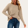 thumbnail image 2 of TTUHYWXI Boat Neck Batwing Sleeves Dolman Knitted Sweaters and Pullovers Tops for Women (Khaki, XXL), 2 of 8