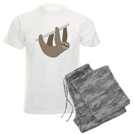 CafePress - Sloth Men's Light Pajamas - Men's Light Loose Fit Cotton Pajama Set