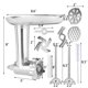 thumbnail image 5 of Molinillo de alimentos Injueey accesorio de tipo Vertical de acero inoxidable, 5 of 6