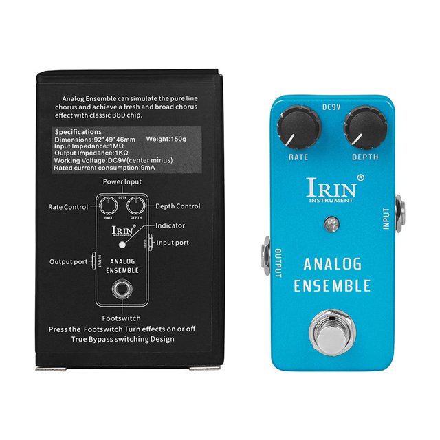 GLFILL 1pc Guitar Effect Pedal With 2 Silicone Cushion Wah Distortion Overdrive Delay Reverb Compressor Guitar Effect Pedal Accessories Baby blue