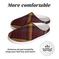 thumbnail image 6 of Lsque Buffalo Check Plaid Pattern Womens Comfort Cotton on Scuff With Memory Foam and Anti-skid Sole Slipper-44/45, 6 of 7