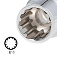 thumbnail image 3 of Llave de vaso superficial de spline universal de 1/2 pulgadas E13 12 puntos Acero Cr-V 2 Pcs, 3 of 4