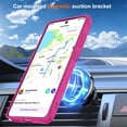 thumbnail image 4 of For Samsung Galaxy S26 Ultra 5G Case (Compatible With MagSafe)  With Invisible Magnetic Metal Kickstand O-Ring Holder Military-Grade Shockproof Phone Case,Rose red,For Galaxy S26 Ultra 5G, 4 of 9