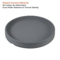 thumbnail image 3 of Unique Bargains Ceramic Round Planter Saucer Flower Pot Drip Tray Coaster Dark Gray 4.5", 3 of 6