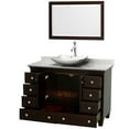 thumbnail image 2 of Wyndham Collection Wcv800048sescmovm24 48" Free Standing Vanity Set - White, 2 of 7