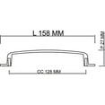 thumbnail image 2 of Richelieu Hardware 5-1/16 in. (128 mm) Brushed Oil-Rubbed Bronze Drawer Pull, 2 of 2