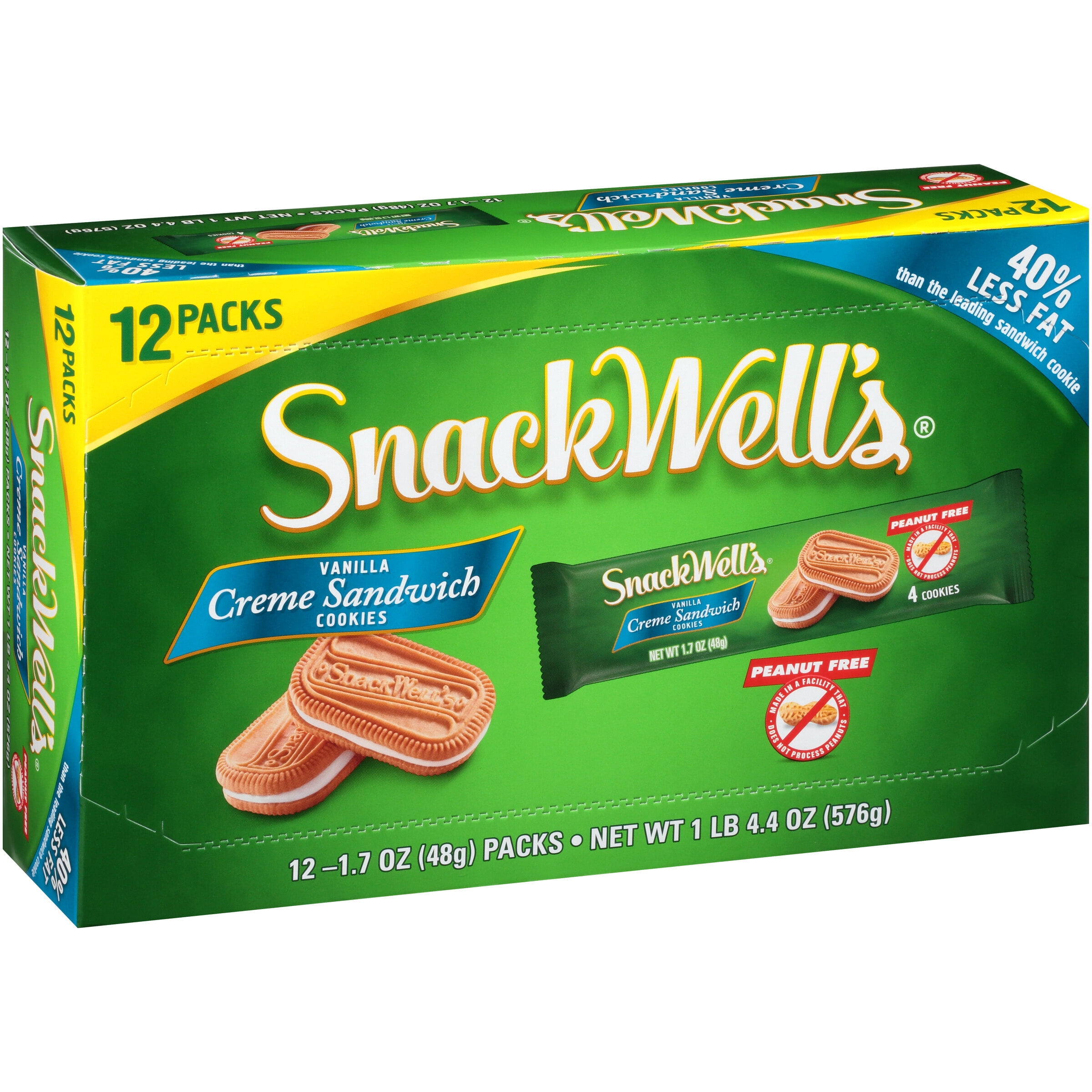 Snackwell's® Vanilla Creme Sandwich Cookies 12-1.7 oz. Packs