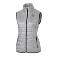 thumbnail image 2 of Women's Cutter & Buck Gray Oklahoma Sooners Vault Rainier PrimaLoft Eco Insulated Full-Zip Puffer Vest, 2 of 3