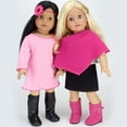 thumbnail image 3 of Sophia's Suede Ballet Flat Shoes for 18   Dolls, Fuchsia, 3 of 6