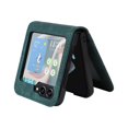 thumbnail image 4 of Dteck for Galaxy Z Flip 5 Wallet Case, Business Style Premium PU Leather Galaxy Z Flip 5 Card Holders Slim Fit for Women Men Protective Phone Case for Samsung Galaxy Z Flip 5 5G 2023,Green, 4 of 6
