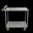 thumbnail image 2 of Durham RSCE-2436-2-3.6K-ALD-95 36 x 24 x 43.75 in. 2 Shelf Heavy Rolling Stock Cart with Ergonomic Handle & All Lips Down, Gray, 2 of 4