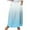 Light Blue, variant on Mrat Work Skirts for Women Office Women's Casual Retro Floral Skirts Linen Elastic Waist Pleated Maxi Skirt with Pockets Plus Size Skirts S-155 Purple M