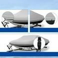 thumbnail image 4 of LABLT 14-16ft Gray Beam Width Heavy Duty PEVA Cotton Waterproof Boat Cover, 4 of 5