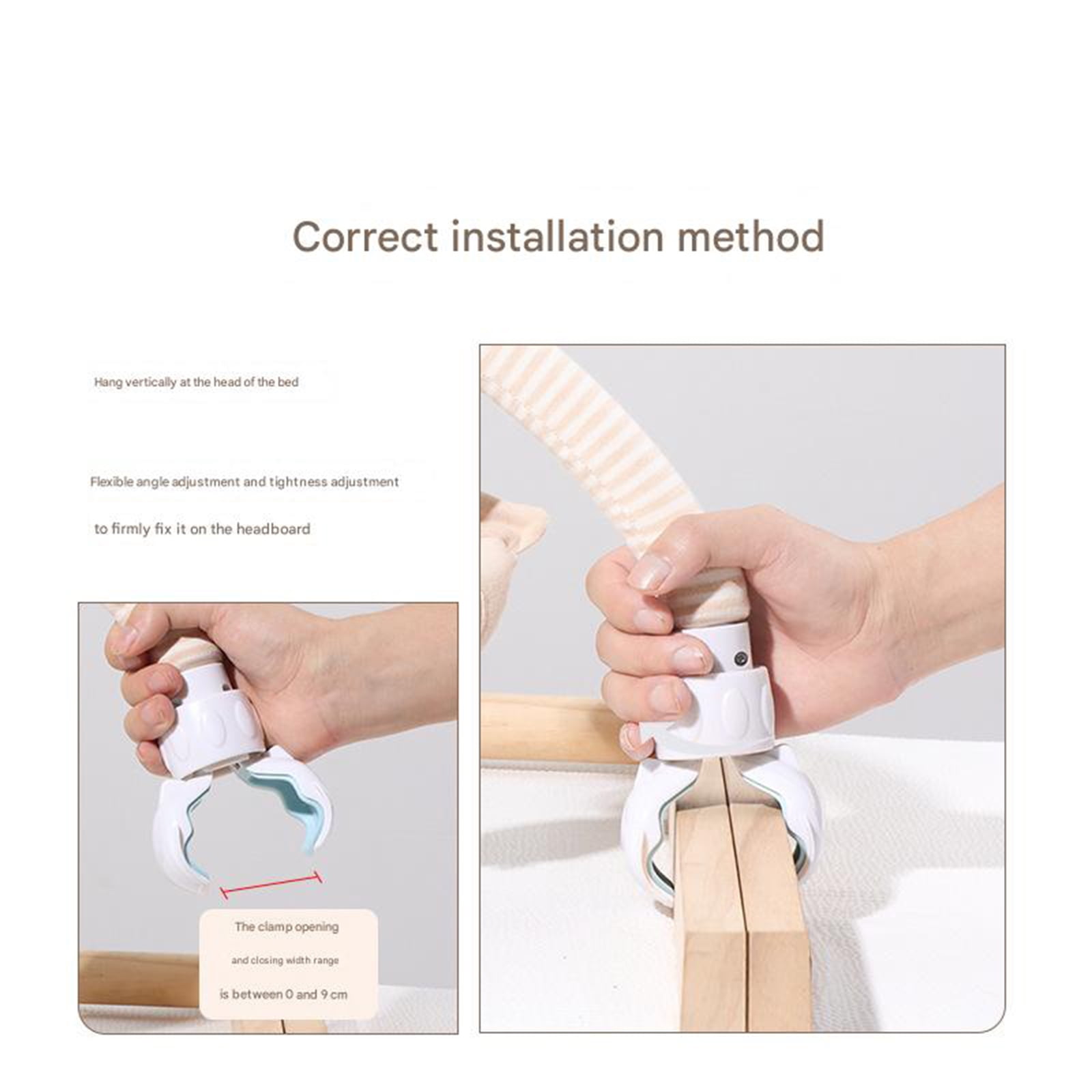 Soft Plush Bells Toy Organic Cotton Infant Crib Mobile Machine Washable Sensory Development Activity