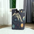 thumbnail image 6 of Yayeee Freestanding Laundry Hamper with Handle Collapsible Large Storage Basket for Clothes, Astronaut Space, 6 of 7