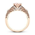 thumbnail image 4 of Morganite & Natural Diamonds Engagement Ring, 4 of 4